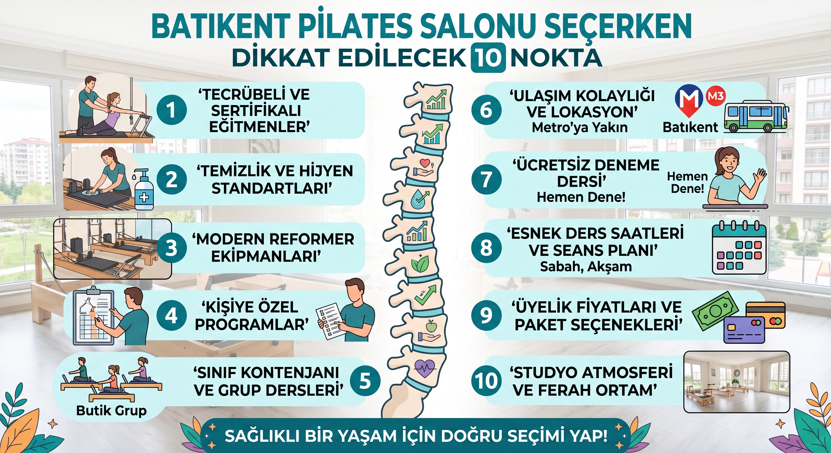 Batıkent Pilates Salonu Seçerken Dikkat Edilecek 10 Nokta